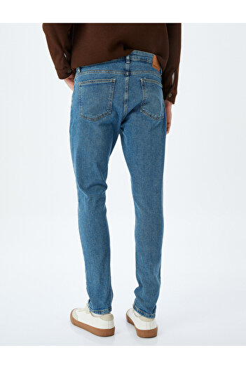 Koton Orta Indigo Erkek Yetişkin Jeans 5WAM40007ND