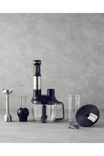 Azemax English Home Rmb 3001 4 Blade Multi Blender Set Black-Chrome