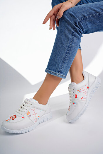 DRMOON Unisex Nurse Life Lace-Up Ορθοπεδικά Αθλητικά Παπούτσια Doctor Nurse