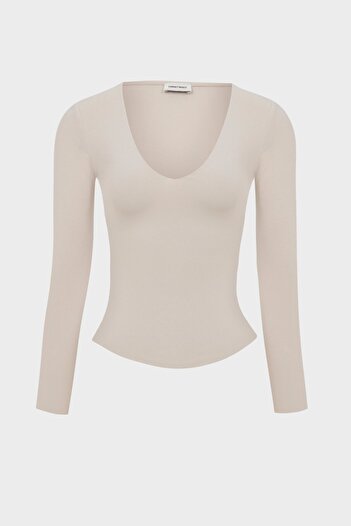 IAMNOTBASIC Beige Candice Top