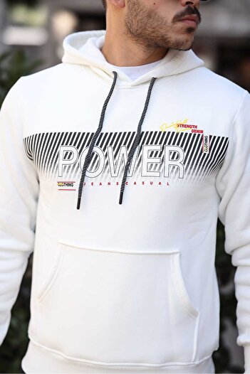 MODA Men's Printed Three Threads Winter Dream Sweatshirt- Hoodie
