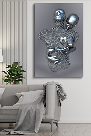 Evinemoda Pânză artistică dintr-o singură bucată cu tematică modernă Harmony Love - Pictură pe pânză