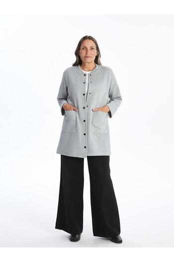 LC Waikiki Lcw Grace Crew Neck Print Women's Cardigan