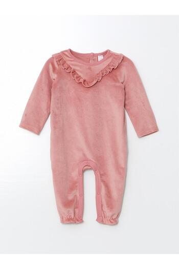 LC Waikiki LCW baby Crew Neck Long Sleeve Baby Girl Jumpsuit