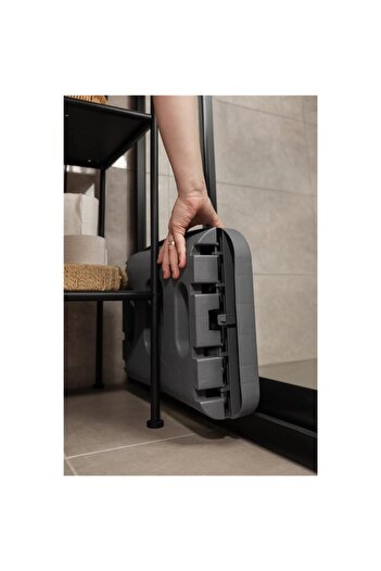 EveFix Katlanır Klozet Taburesi-Portatif Çömelme Banyo Taburesi-Kaymaz Taban Yetişkin ve Çocuk Basamağı