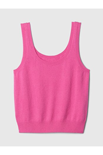 GAP Kadın Pembe CashSoft Crop Bluz