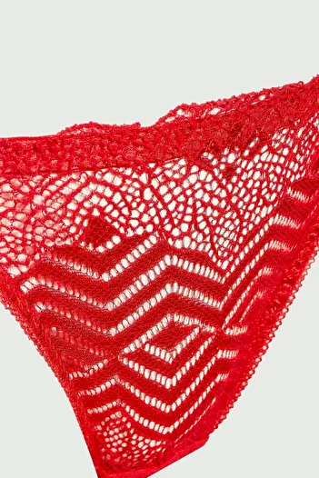 LOYA Red Crimson Lace Panties