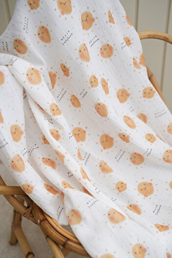 Tuğba Kuğu Happy Sunshine Printed Muslin Ύφασμα