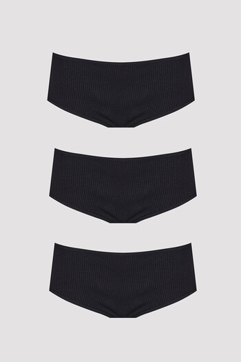 NBB Black 3-Piece Camisole High Waist Panties