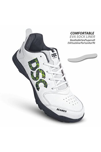 DSC Beamer Cricket Shoes | Grey | 5 Uk/6 Us/39 Eu | Lightweight Outsole | Durable