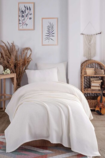 Eponj Home Ecocel Pike Junior Blanket - 140x230cm Karde Cream
