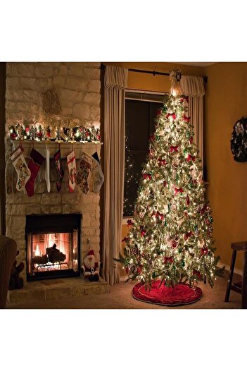 hediyeofisi Yılbaşı Zincir Süs 5 Metre Inci Çam Ağacı Süsü Noel Yemek Masası Taşı
