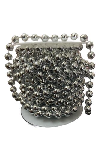 hediyeofisi Christmas Chain Ornament 5 Meters Pearl Pine Tree Ornament Christmas Dining Table Stone