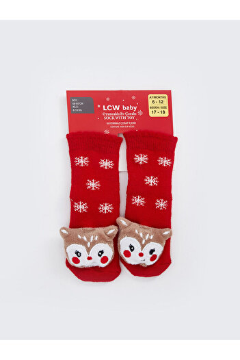 LC Waikiki LCW бебешки чорапи с принт за момиченца (W4)