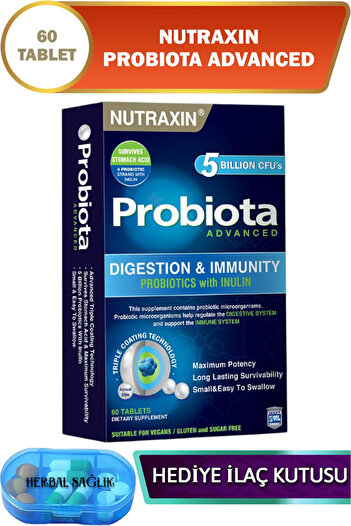 Nutraxin Probiota Advanced-(Probiotic Supplement) 60 Tablets