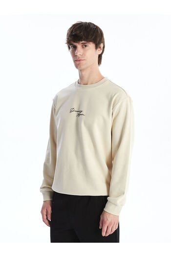 LC Waikiki Ανδρικό φούτερ LCW - Crew Neck, μακρυμάνικο, εμπριμέ