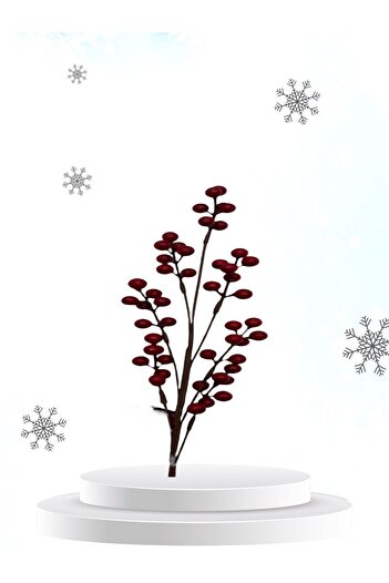 Yenigeldi 70 cm Large Size Handmade - Uğur Kokina Red Berry Christmas Ornament T1151