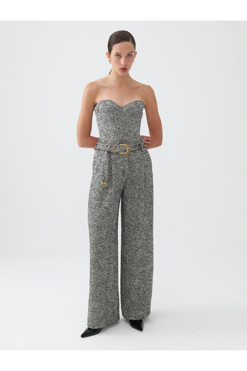 Nocturne Belted High Waist Trousers