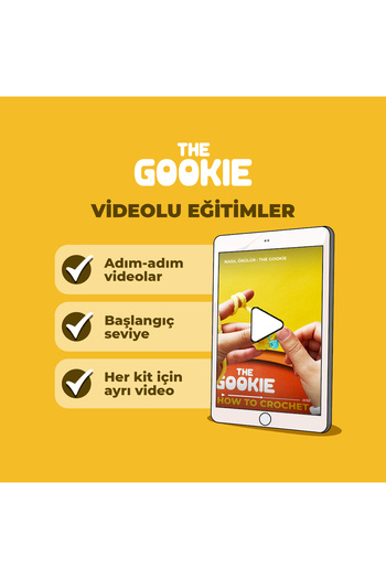 The Gookie Penguen Amigurumi Tığ Kiti, Amigurumi Örgü Seti, Tığ Işi Amigurumi Örgü Oyuncak Seti