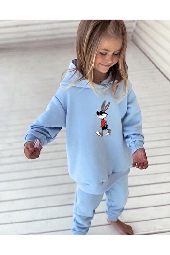 BENROMA Σετ unisex παιδική φόρμα - Oversize με τύπωμα