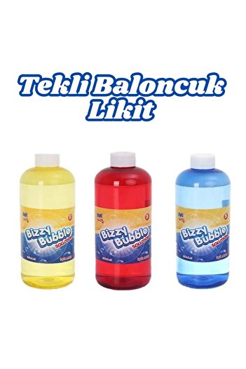 Doğan Oyuncak Dünyası Köpük Tabancası Likiti - Baloncuk Tabancası - Köpüklü Silah - Baloncuk Oyunu - Yedek Baloncuk