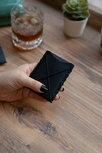 minimal X design Minimal X V1 Card Holder - Dusty Black