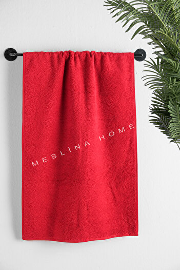 Meslina Home 50x90 см Рушник для рук Перукарський спортивний рушник Червоний | Рушник для витирання | Рушник для рук і обличчя