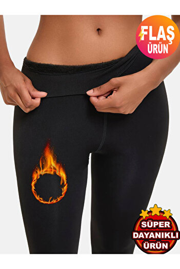 KEMSON Thermal 100 Denier Winter Leggings - Thin Plush Surface, Underwear Leggings