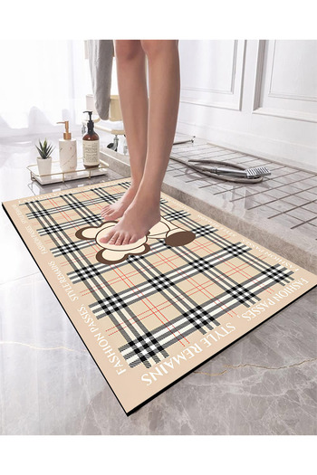 Else Dekor Water Absorbent Shower Front Patterned Printed Bath Mat Toilet Seat One Piece Animal Bathroom Rug
