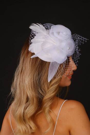Hobigram Off White Wedding Hat Vualet Selin Bridal Accessory Hair Accessory – Party Hat, Stylish Design