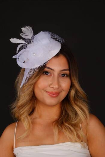 Hobigram Off White Wedding Hat Vualet Selin Bridal Accessory Hair Accessory – Party Hat, Stylish Design