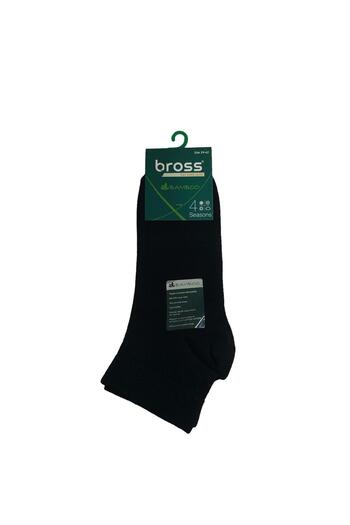 Bross Men's Half Conch Bamboo Socks