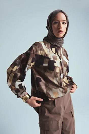 Armine Green Robe Blouse - 24K3609