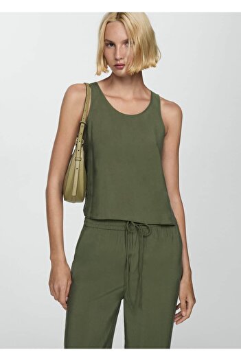 MANGO Woman Modal Blouse with No Sleeves
