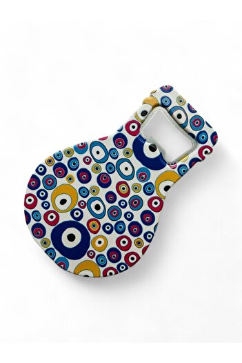 GALATA GIFT Bottle Opener Magnet Balloon Shape Evil Eye Beaded Soda Gas Opener Decorative Fridge Magnet