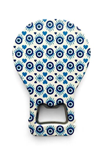GALATA GIFT Bottle Opener Magnet Balloon Shape Evil Eye Beaded Soda Gas Opener Decorative Fridge Magnet