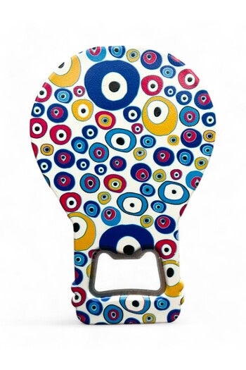 GALATA GIFT Bottle Opener Magnet Balloon Shape Evil Eye Beaded Soda Gas Opener Decorative Fridge Magnet