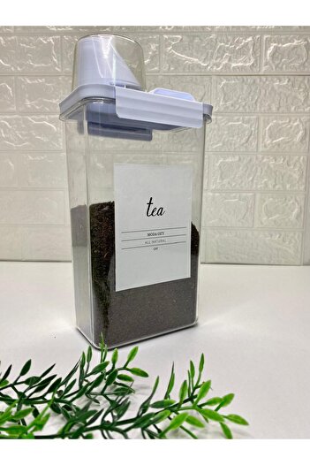 MODA OZY Vacuum Acrylic Storage Container with Measure Lid 2300ml Food Container with Label
