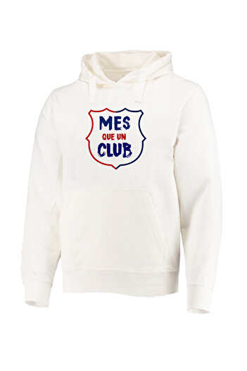 Efendioğlu Design MES QUE UN CLUB BASKILI 3 İPLİK ŞARDONLU SWEATSHİRT
