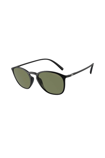 Giorgio Armani Man Square Sunglasses- Ar 8186u - Lense Size:52mm - Shiny Black
