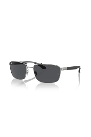 Ray-Ban Ray Ban Unisex Rectangle Sunglasses- Rb 3737 - Lense Size:60mm - Gunmetal