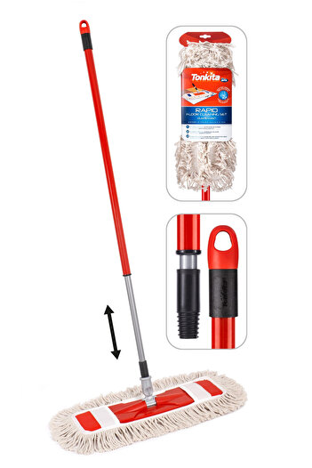 Tonkita RAPID SET COTTON FLAT MOP + STICK