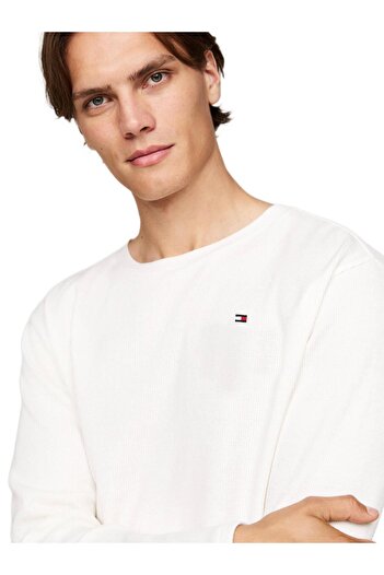 Tommy Hilfiger Erkek Beyaz Waffle Pijama Takımı UM0UM03338