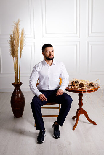 Sarar Elvio Класична бавовняна сорочка з кишенями