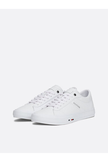 Tommy Hilfiger Men's White Sneakers - Th Hi Vulc Street Rwb Lth Low