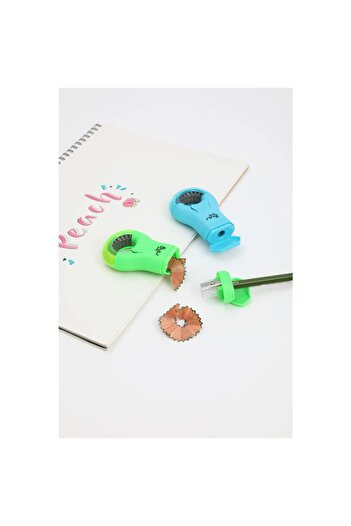Serve Pencil Sharpener with Ring Eraser Yellow