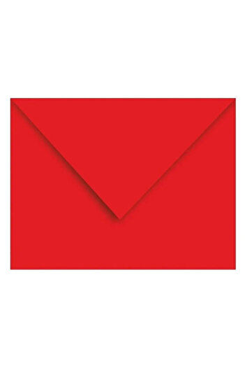 İstisna Set of 10 Red Envelopes (13x18cm) Letter Postcard Invitation Envelope