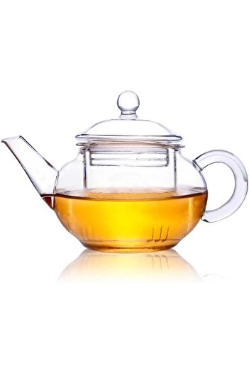 STOREMAX Goldwhirl Glass Herbal Tea Infuser 250 ml - Infuser with Glass Strainer Trendflash 467437