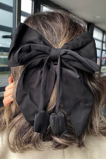 TAKIŞTIR Black Color Ribbon Figured Side Buckle