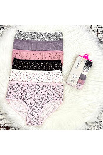 İntimate Pack of 6 100% Cotton Large Size Women's Underwear